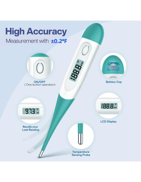 Termómetro Digital Boncare 10 Segundos para Adultos y Bebés