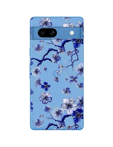 Funda Blingy's para Google Pixel 8a - Diseño Floral Transparente 6.1"