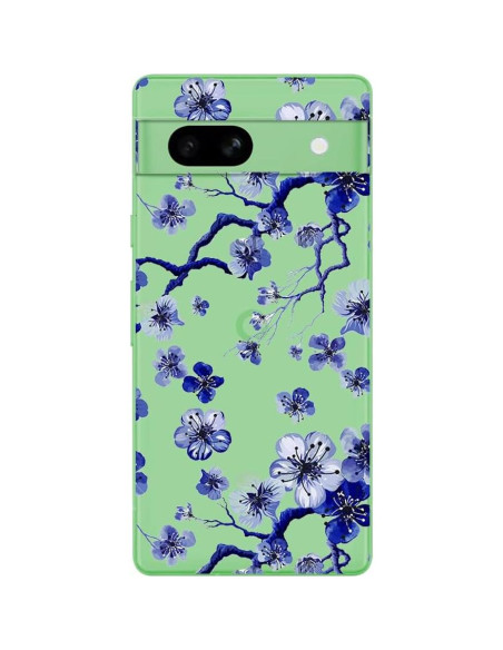 Funda Blingy's para Google Pixel 8a - Diseño Floral Transparente 6.1"