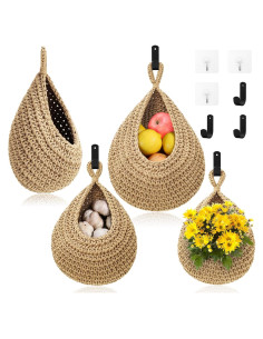 Cestas Colgantes OGOTEZ - 3 Piezas para Frutas y Verduras