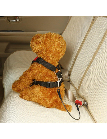 Cinturón de Seguridad para Perros Timwaygo 60 cm Doble Clip