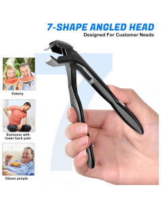 Cortauñas Angulados GJNL 2025 para Uñas Gruesas 37mm 2