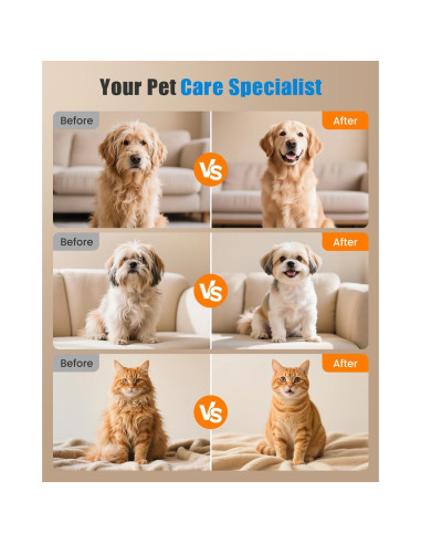 Kit Cortapelos 4-en-1 Cupofpet Verde con Luz LED y Bajo Ruido