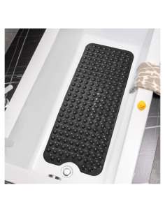 Alfombrilla de Baño Antideslizante TreeBud 99x41cm Negra