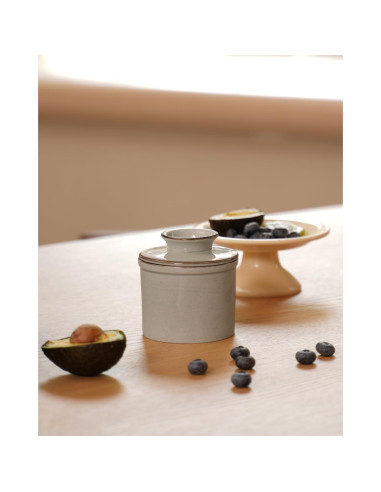 Tazón de Mantequilla Francés KilnGPT Gris 125g Cerámica