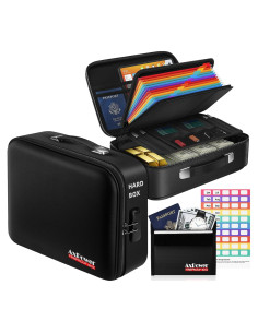 Caja de Documentos a Prueba de Fuego AxPower FD2002 Negra