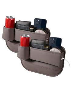 Organizador de Auto NYEONHRT Marrón - Relleno Espacio Asientos