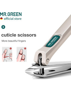 Cortadores de Uñas MR.GREEN Mr-1110 Acero Inoxidable 9.19cm 2
