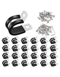Abrazaderas de Cable 50PCS Taiss 1/2" Acero Inoxidable 304