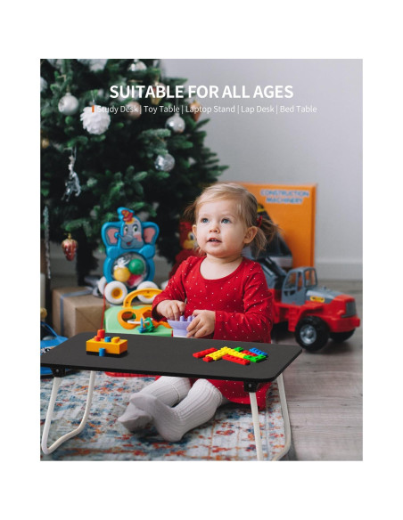 Mesa de Laptop Plegable FISYOD Negra 32x52 cm