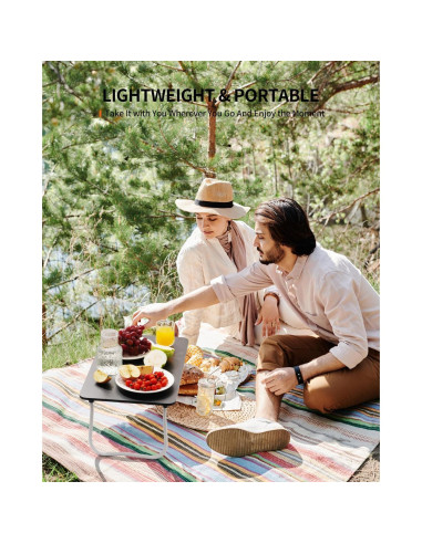 Mesa de Laptop Plegable FISYOD Negra 32x52 cm