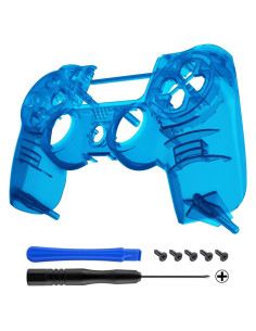 Carcasa Frontal eXtremeRate Azul Cristal para PS4 Slim/Pro