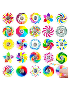 SCIONE 24 Mini Juguetes Spinner Antiestrés para Niños y Adultos