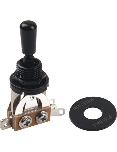 Interruptor de Palanca 3 Vías Yootones para Guitarra Les Paul Negro