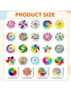 SCIONE 24 Mini Juguetes Spinner Antiestrés para Niños y Adultos 2