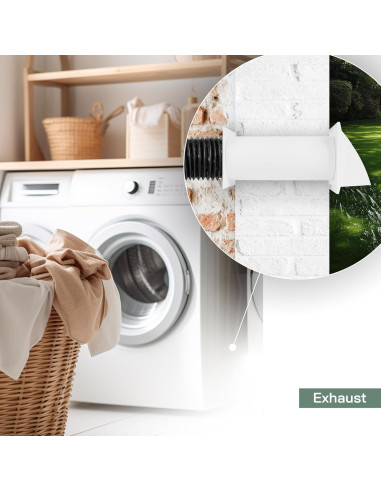 Kit de Ventilación de Pared Vent Systems 5" Ajustable Blanco