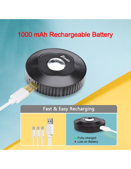 Luces LED Puck Zeadio con Control Remoto - Paquete de 3 Luces LED Puck Zeadio con Control Remoto - Paquete de 3