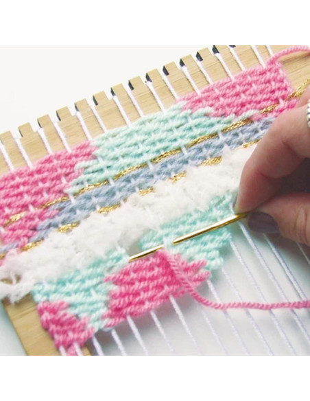 Kit de Telar CYCHIRV de Madera con Hilo para Niños Kit de Telar CYCHIRV de Madera con Hilo para Niños