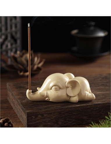 Soporte de Incienso Elefante Cacukap - Resina Ecológica