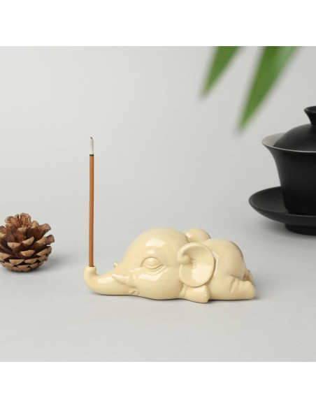 Soporte de Incienso Elefante Cacukap - Resina Ecológica