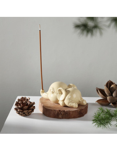 Soporte de Incienso Elefante Cacukap - Resina Ecológica