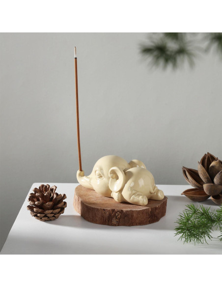 Soporte de Incienso Elefante Cacukap - Resina Ecológica