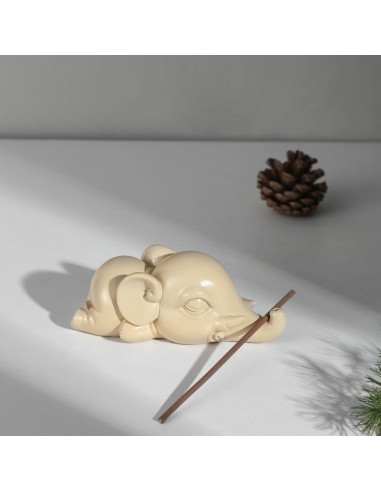 Soporte de Incienso Elefante Cacukap - Resina Ecológica