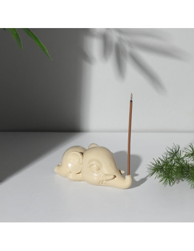 Soporte de Incienso Elefante Cacukap - Resina Ecológica