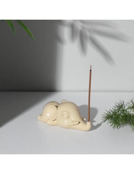 Soporte de Incienso Elefante Cacukap - Resina Ecológica