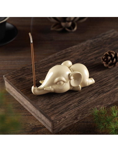 Soporte de Incienso Elefante Cacukap - Resina Ecológica