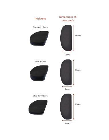 Almohadillas Antideslizantes Setex Gecko Grip 1mm - 5 Pares Negros