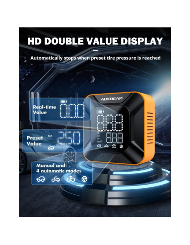 Compresor de Aire Portátil Auxbeam Inflador Neumáticos 150 PSI