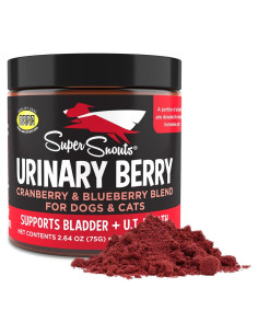 Suplemento Urinario Berry Super Snouts 75 g para Perros y Gatos
