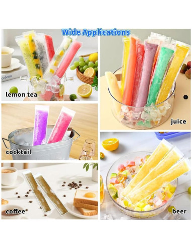 Bolsas de Paletas Desechables 120 Pcs ysuwekslu 22x6cm