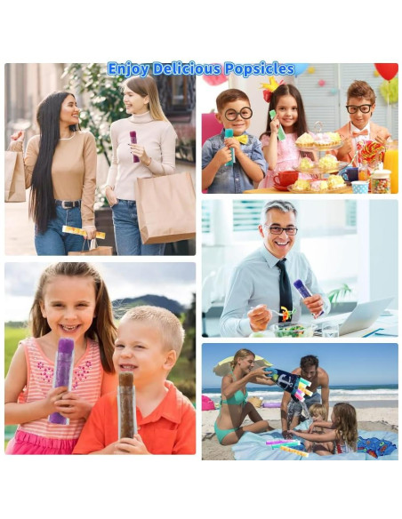 Bolsas de Paletas Desechables 120 Pcs ysuwekslu 22x6cm