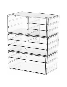 Organizador de Cajones Apilable Yieach 3Pack 10 Cajones Acrílico
