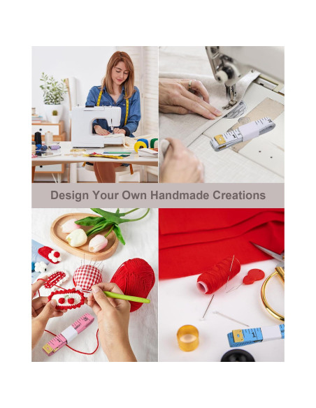 Cinta Métrica Suave Zilotusnte 150cm Doble Escala Rosa Azul