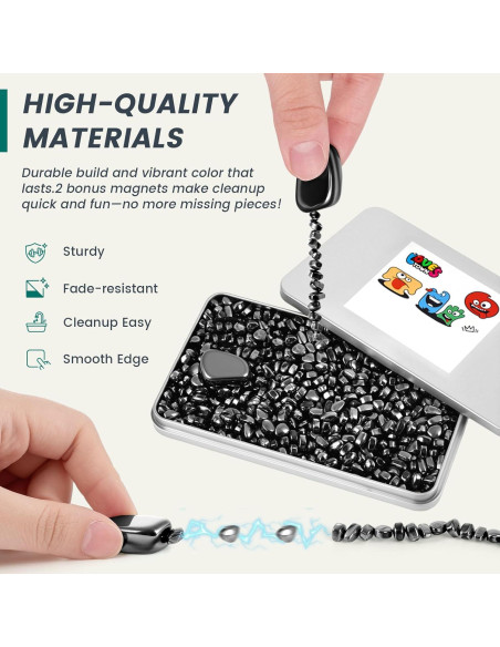 Juguete Antiestrés Magnético LOVESTOWN 550PCS Negro