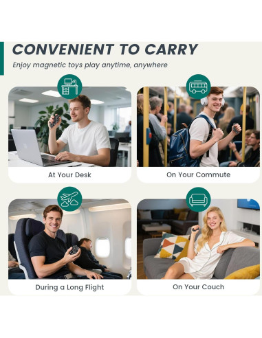 Juguete Antiestrés Magnético LOVESTOWN 550PCS Negro