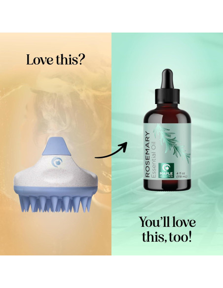 Cepillo Exfoliador de Cuero Cabelludo Maple Holistics - Azul