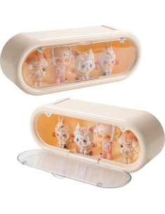 Paquete de 2 cajas de exhibición acrílicas CESTATIVO 30x8.9x11.4cm 2