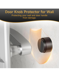 Topes de Puerta Brieieziy 2 Piezas con Adhesivo 3.5 cm 2