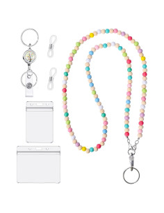 Lanyard de Maestro BESARME Colorido con Portatarjetas y Carrete