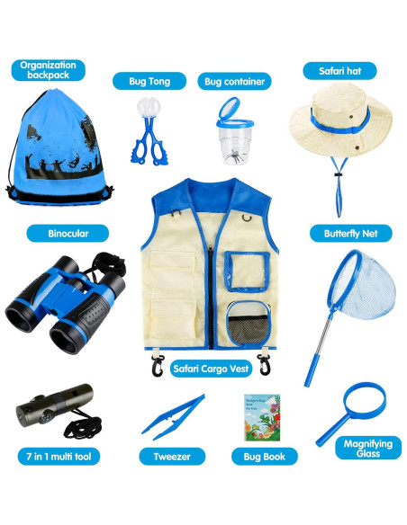 Kit de Explorador INNOCHEER para Niños 3-12 Años - Capturador de Insectos