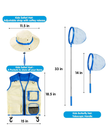 Kit de Explorador INNOCHEER para Niños 3-12 Años - Capturador de Insectos