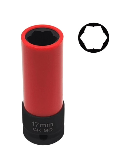 Socket de extracción de tuercas de rueda 17 mm JEUCLEL
