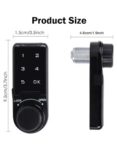 Cerradura Electrónica VDHU con Teclado Táctil para Puertas 2