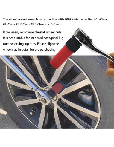 Socket de extracción de tuercas de rueda 17 mm JEUCLEL