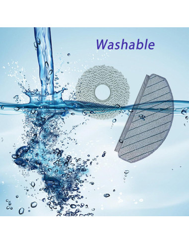 8 Almohadillas de Limpieza Microfibra Reutilizables Cleptorize 13.5cm