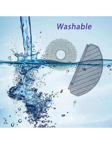 8 Almohadillas de Limpieza Microfibra Reutilizables Cleptorize 13.5cm